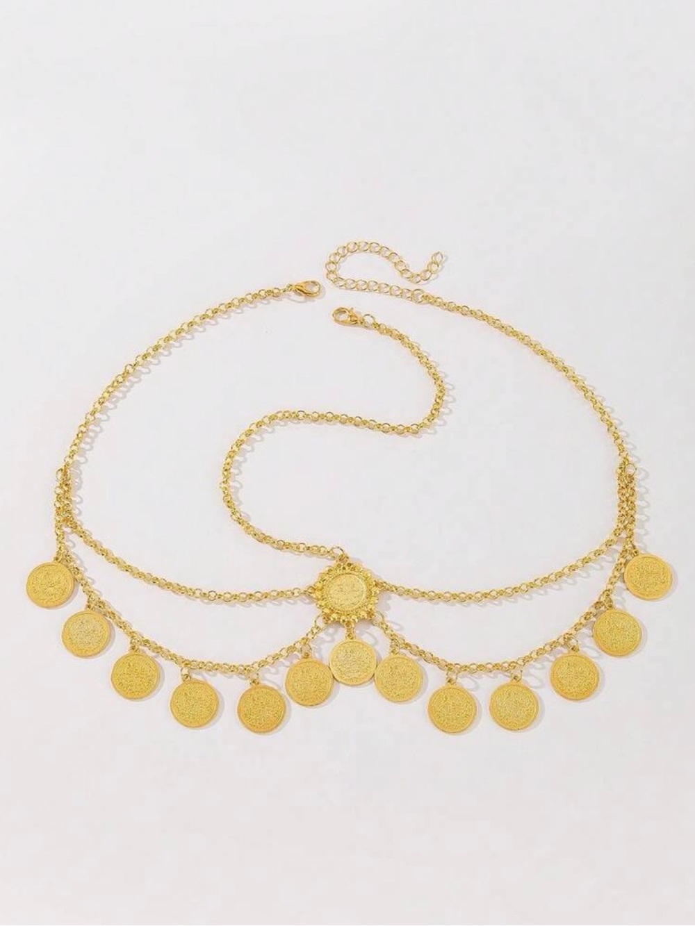 Gold Coin Fringe Headpiece - Picture 5 of 5